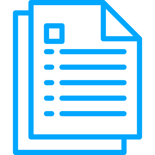 blue document icon